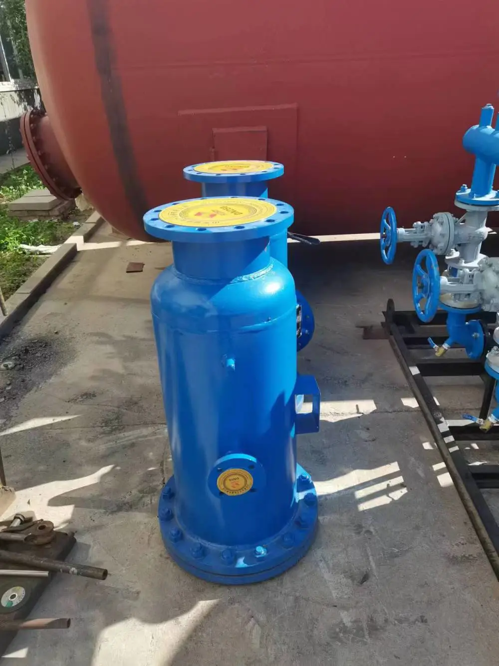 舜业卧式角通除污器选型计算