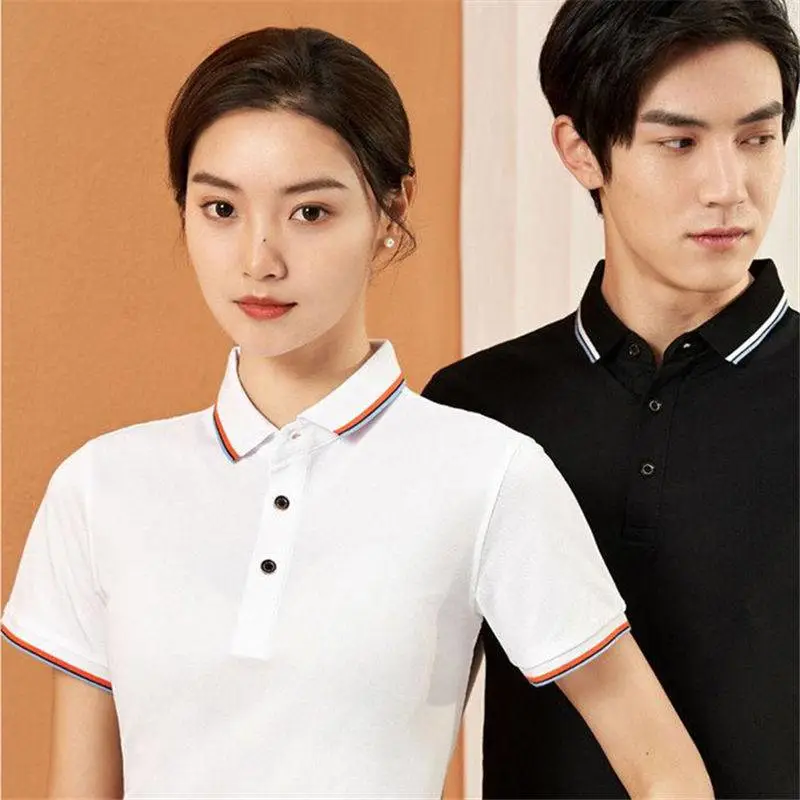 工作服夏季短袖POLO衫定制地产餐饮中介车间维修翻领速干工服