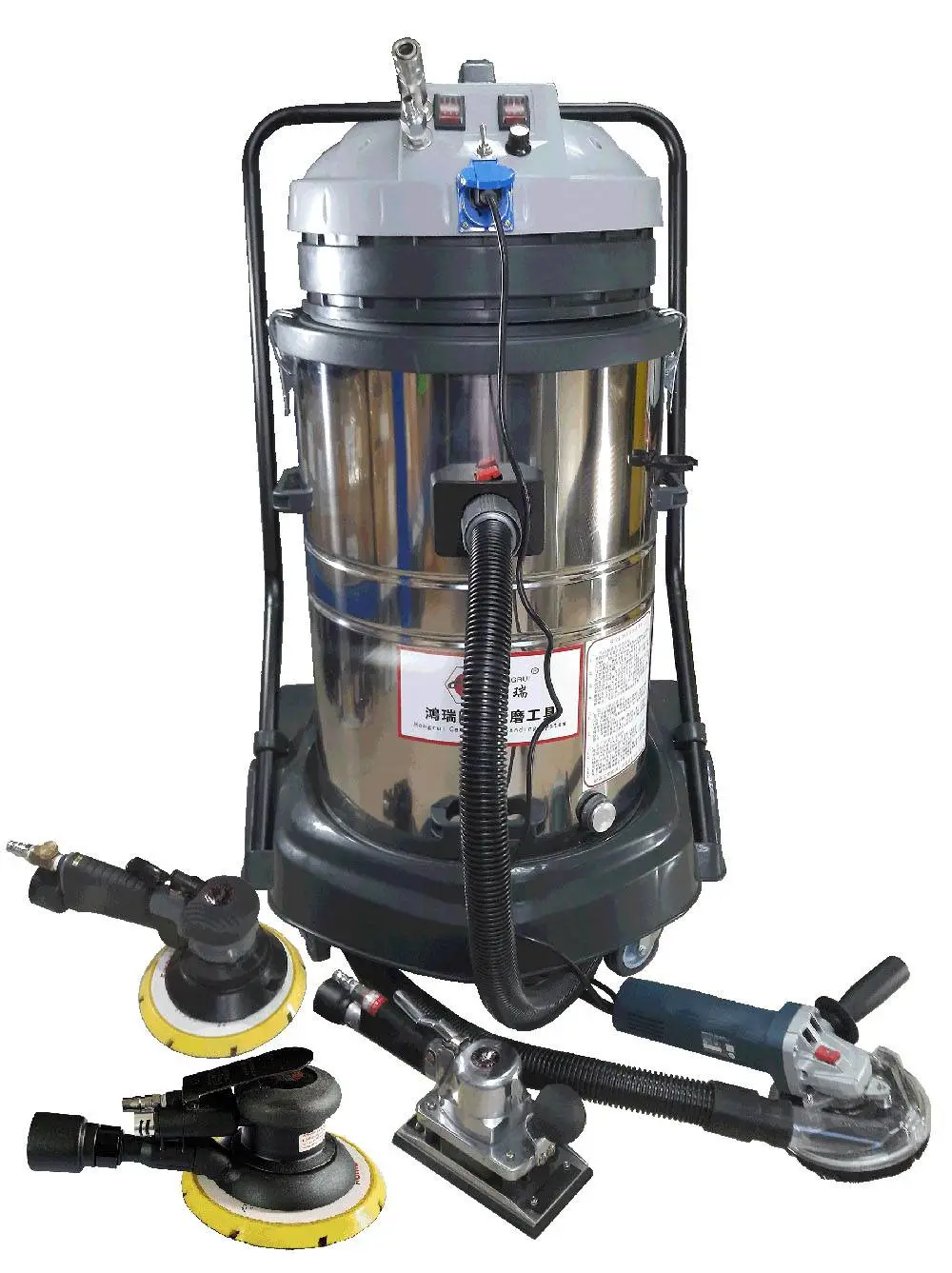 台湾鸿瑞HR210B型环保除尘打磨机环保吸尘打磨工具