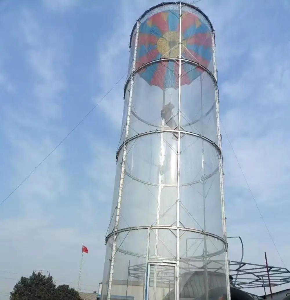 风洞降落伞模拟器 练胆，地面飞伞 撒欢，一天玩遍两种“飞”体验！