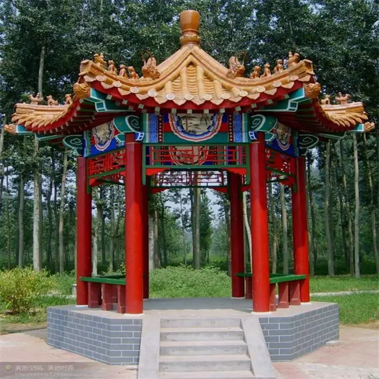 吕梁石凉亭 古凉亭 清秀园林 免费提供效果图