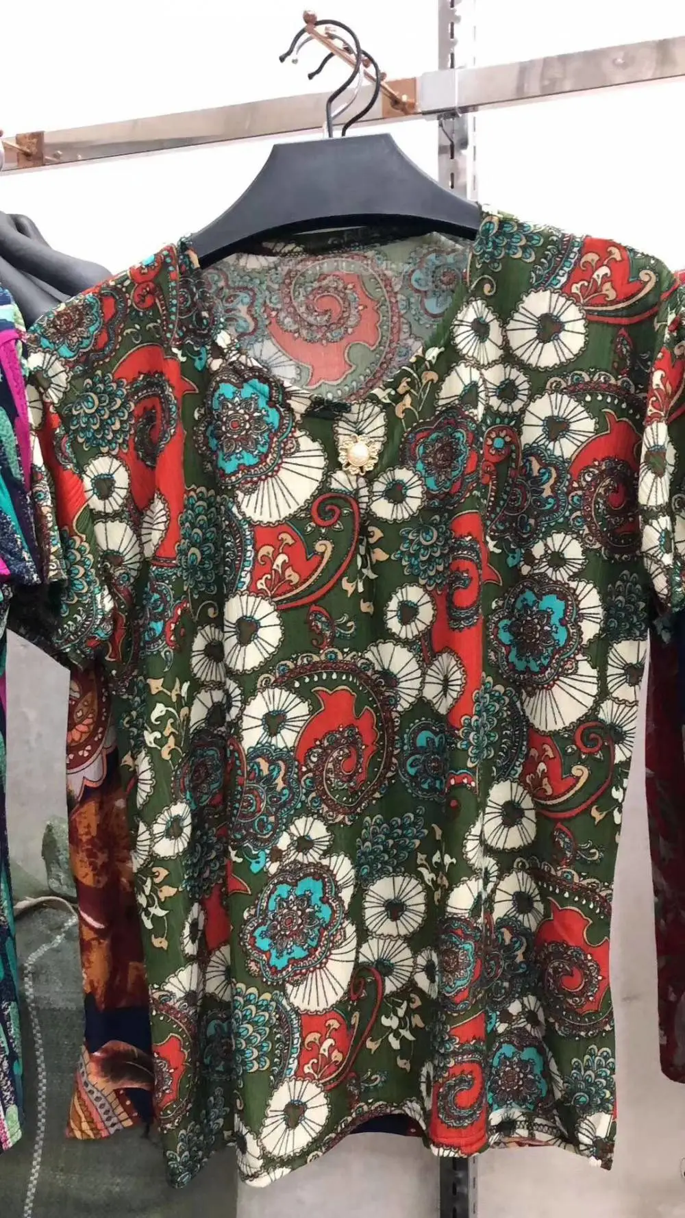 贵州黔西冰丝美人碎花上衣哪里有便宜地摊衣服拼多多上的低价男装