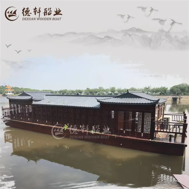 东山湖温泉度假村餐饮娱乐电动观光船厂家