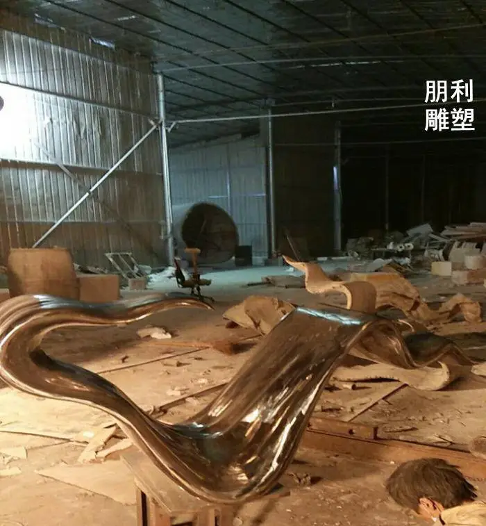 景观镂空飘带雕塑定做-街头抽象-供求金属飘带雕塑规格