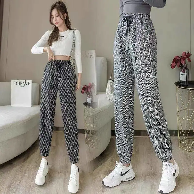 广东湛江女休闲裤品牌大全 款式快手直播拿源几块钱棉质女式休闲裤