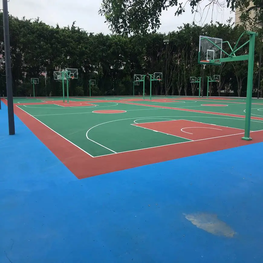 篮球场硅pu套什么定额,室外篮球场地专用灯