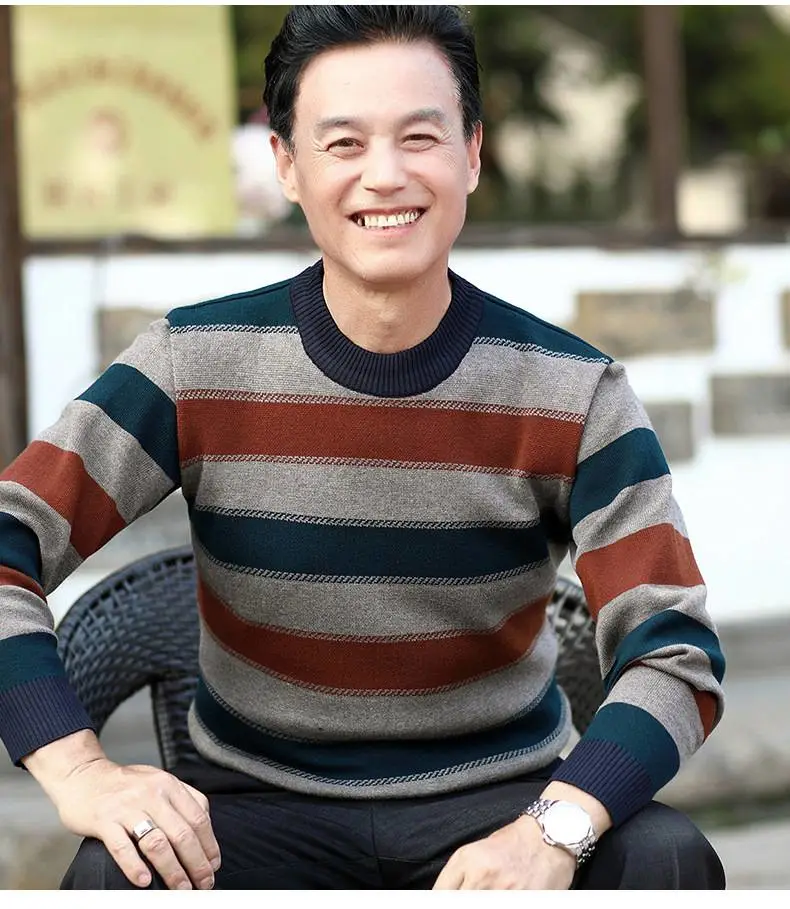 内蒙古包头中老年大码男式毛衣十五元以下的服装批发男士长袖修身t恤打底衫