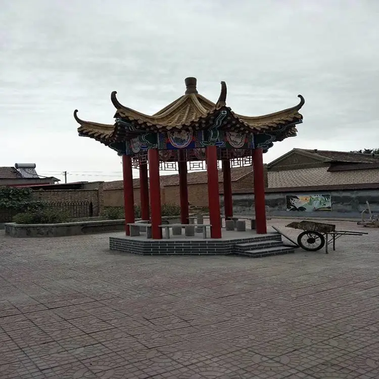 湖面凉亭图片 水泥凉亭琉璃瓦 凉亭图片优质服务