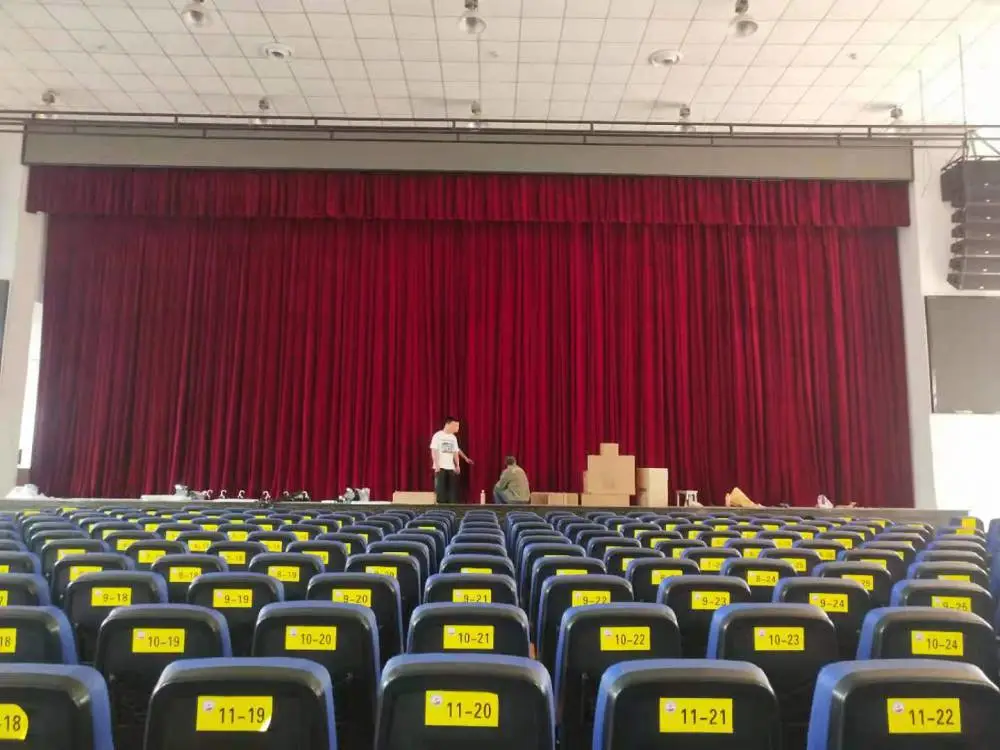 四川成都舞台机械厂家,电动舞台幕布系统,升降灯杆