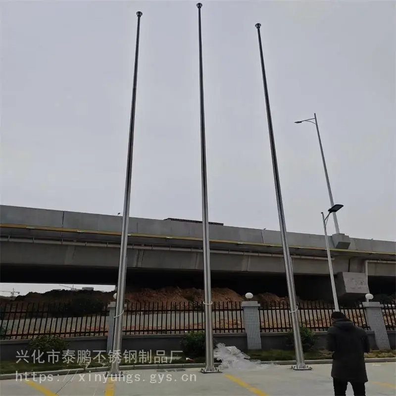 供应 不锈钢旗杆 手动旗杆 12.88米