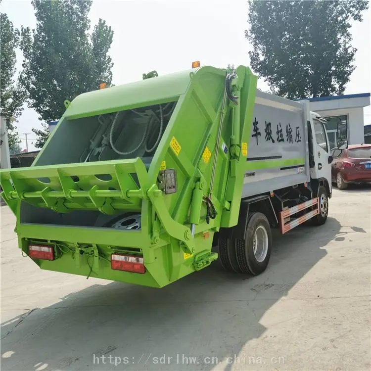 小型蓝牌后装卸压缩垃圾车 蓝牌小型压缩垃圾运输车
