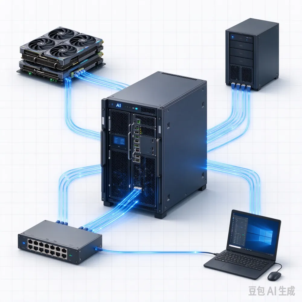 AI 训练服务器 GPU 算力整机 H100/H200 国产异构智算大模型训练服务器