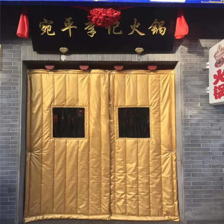 棉门帘定做 商场磁吸门帘 防风保暖门帘 上门安装