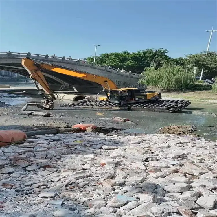 海西水上两用勾机租赁大型