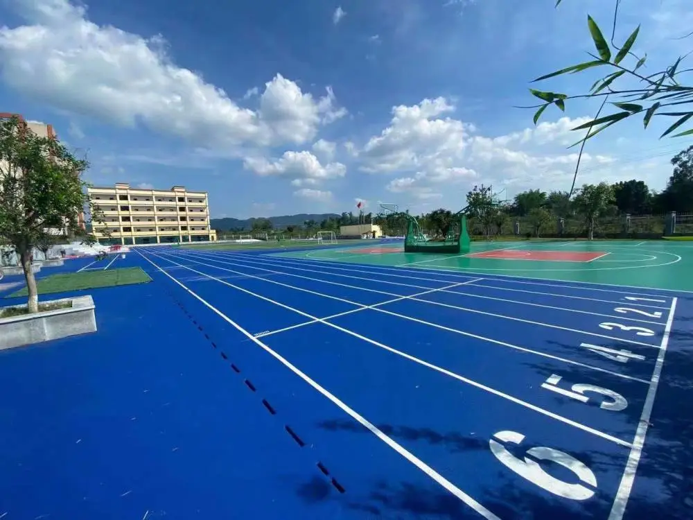 百色西林EPDM橡胶颗粒丙烯酸球场施工网球场