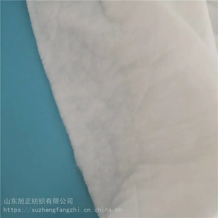 旭正纺织 涤棉针刺手工无纺棉 无荧光水洗丝绵 长期出售