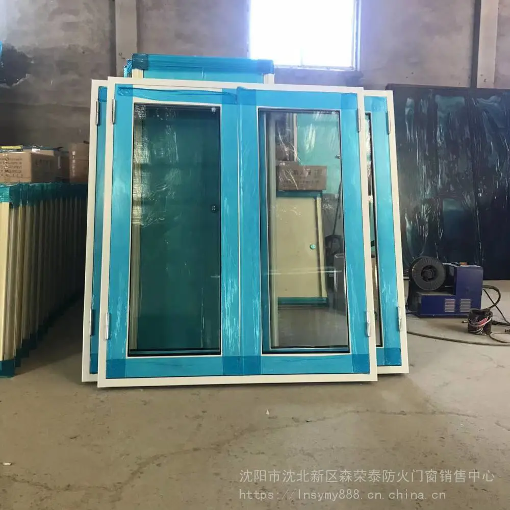 沈加工定做阳钢质防火窗 ***乙级金属框隔烟窗 铝合金防火玻璃窗