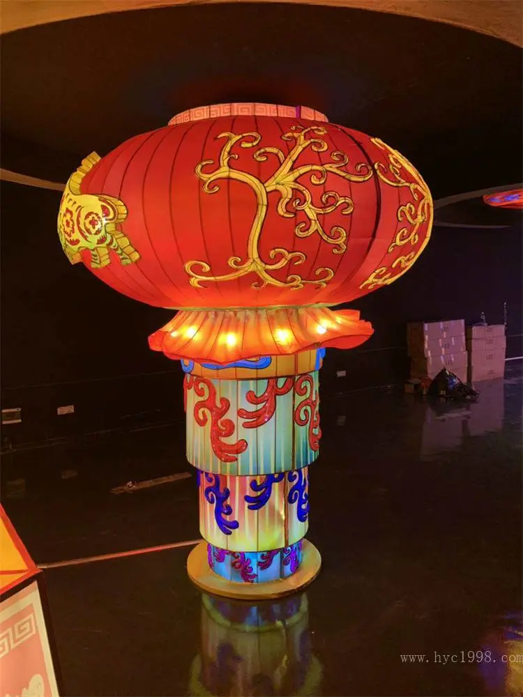 贵州彩船制作公司 华亦彩 恐龙彩灯供应商