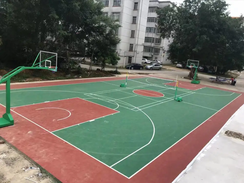 南宁篮球场丙烯酸价格颜色可选 赛艺体育丙烯酸网球场