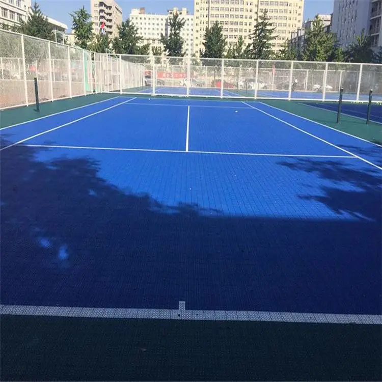 郑州双层悬浮地板室外拼接镂空塑料地板铺设