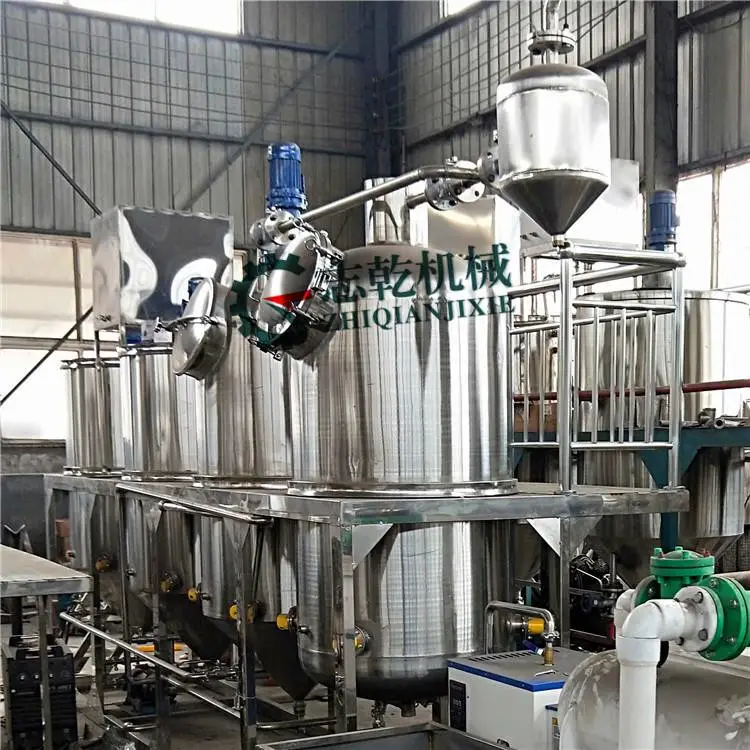 文冠果油生产线 亚麻籽油加工设备 榨油精炼成套设备材质