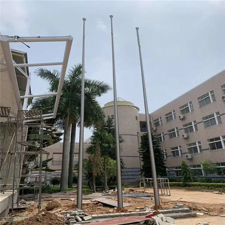 供应 不锈钢锥形旗杆 手摇不锈钢旗杆 提供安装方案