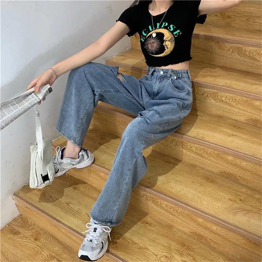 贵州黔东榕江韩版显瘦小脚长裤裤子便宜休闲直播品牌尾货外贸库存积压牛仔裤女
