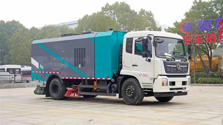 吸尘车内部构造图 垃圾扫地车 17立方东风天锦洗扫车