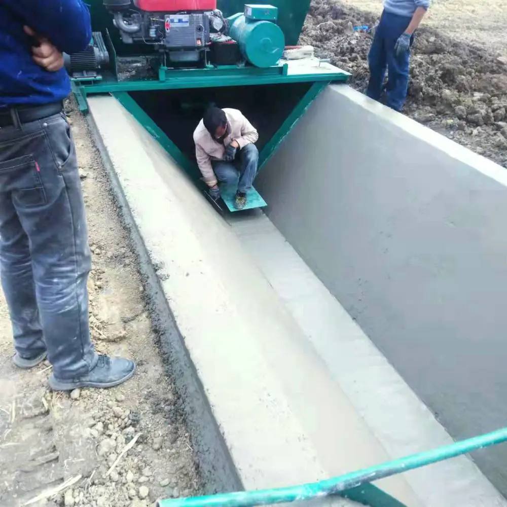 高速公路V型水渠成型机 全自动水渠滑膜机 进口U型水渠成形机
