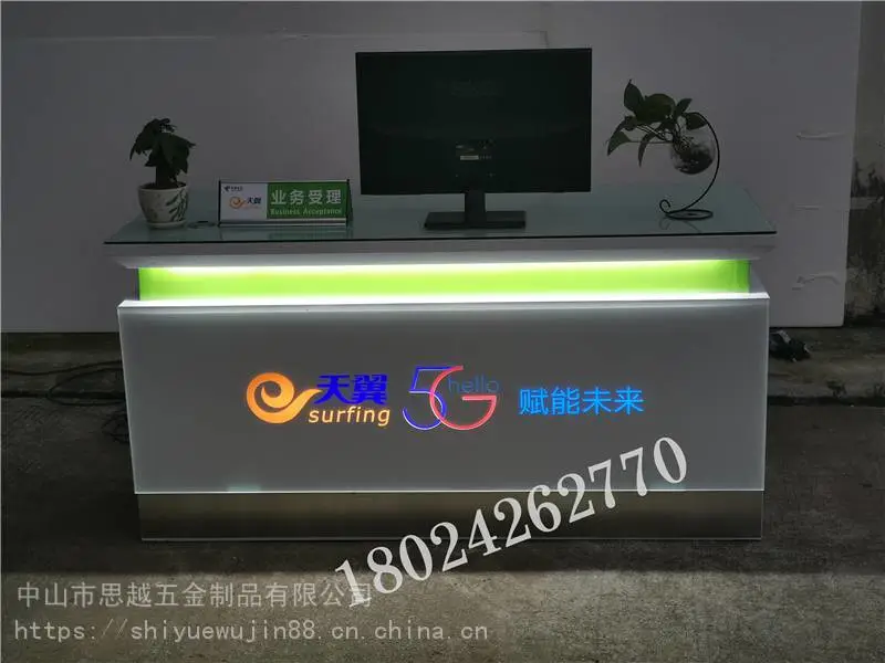 vivo手机柜台美容院吧台柜前台正品老人智能手机柜展示