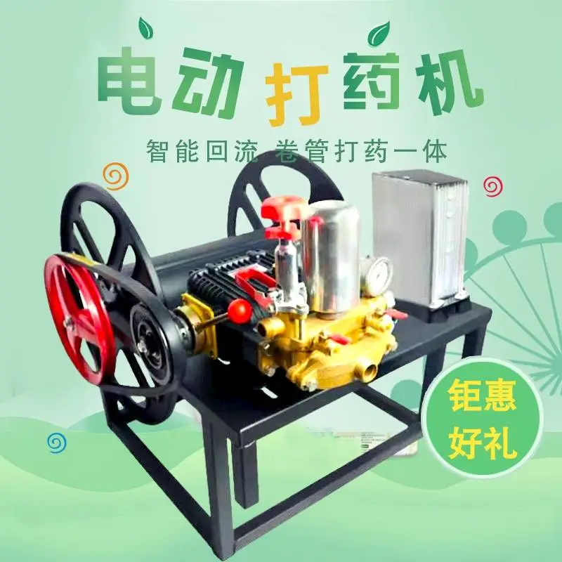 农药喷洒机视频 48V高压直流电动打药机 水稻灭虫机