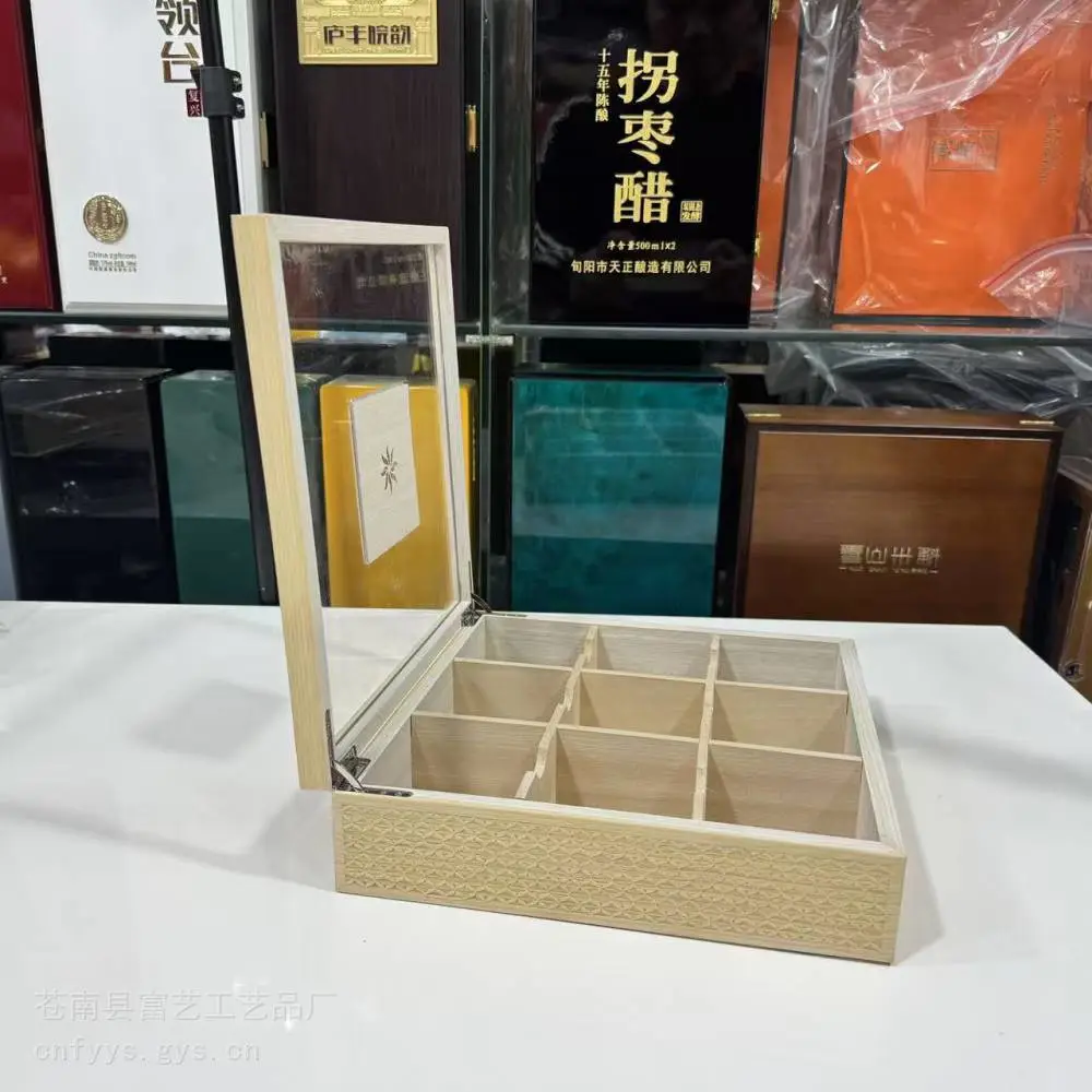潽洱茶木盒 燕窝木盒包装 钢琴漆木盒 绿茶木盒包装烤漆木盒定制