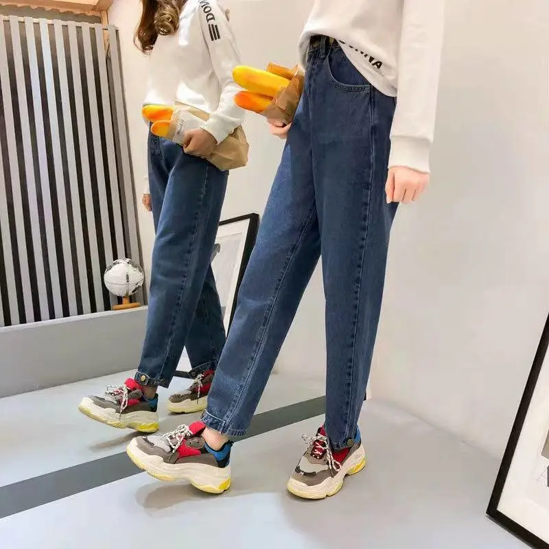 杭州尾货1元2元服装女装牛长仔裤厂家直销高端女装品牌尾货批发一手货源