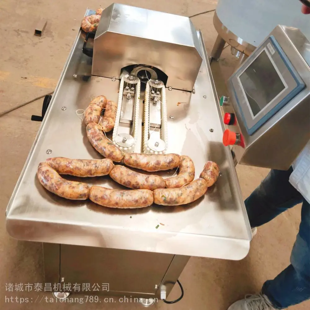 全自动香肠扎线机 哈尔滨红肠扎线设备 香肠自动线捆扎机