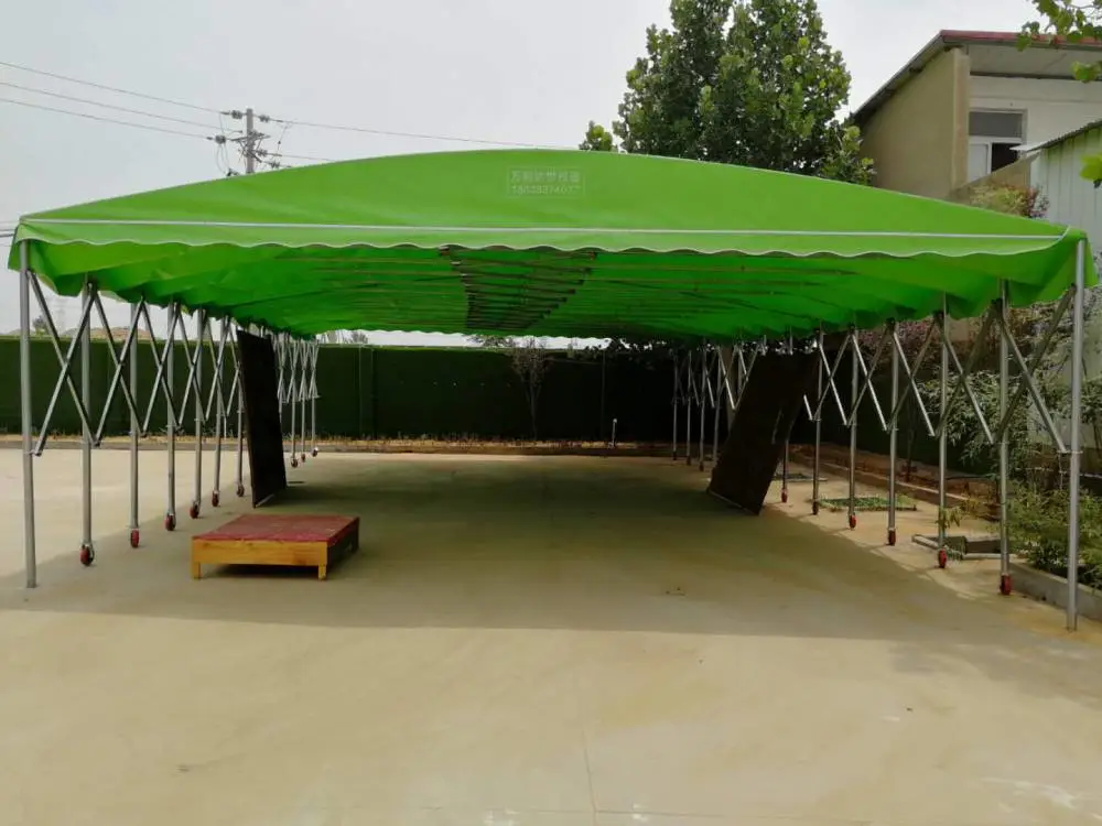 郑州顺发定做电动推拉蓬伸缩篷防雨篷 质量可靠