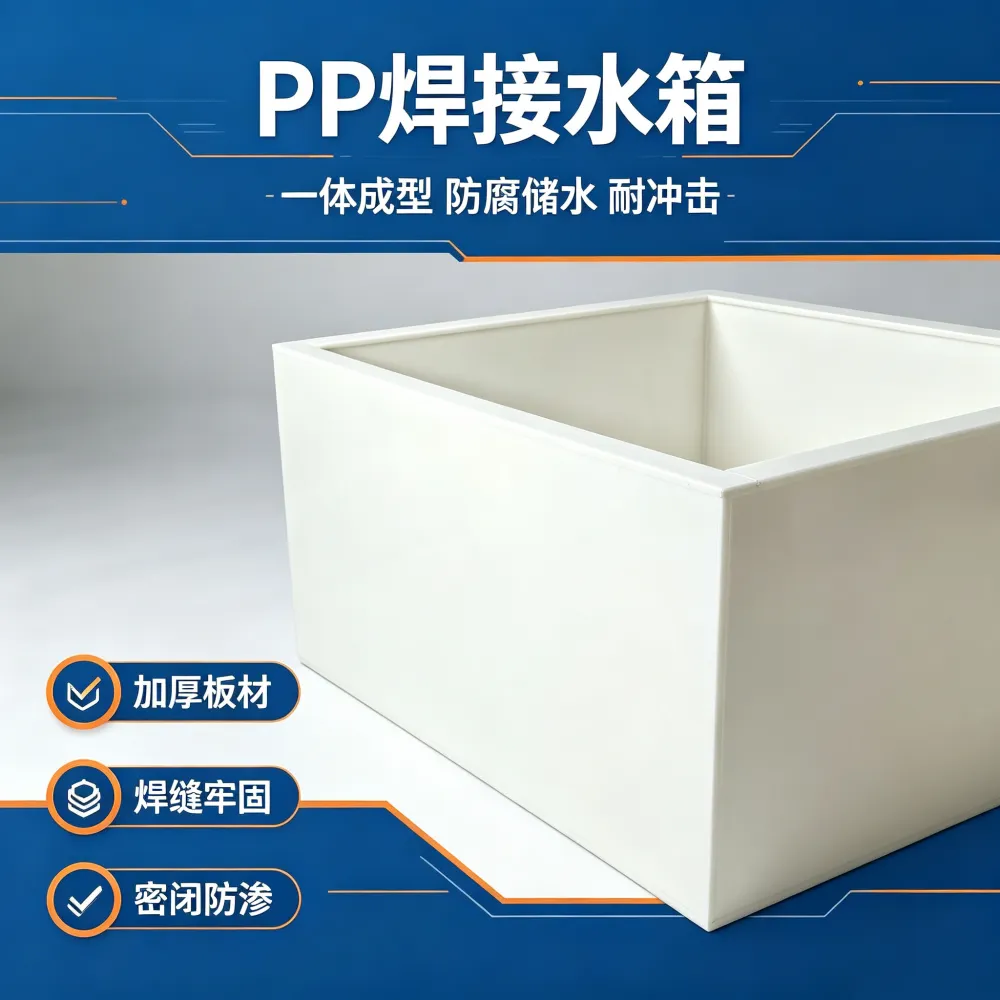 污水处理槽 酸洗槽 易焊接耐酸碱 可定制PP塑料水箱 沥源