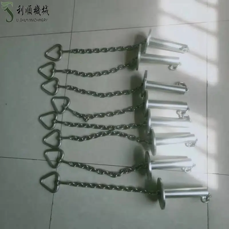 挂猪脚链子 镀锌材质挂猪脚链 屠宰车间配件生猪扣脚链