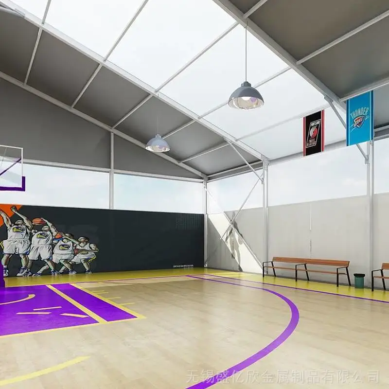 足球场大棚搭建式建筑活动房可移动可搬迁