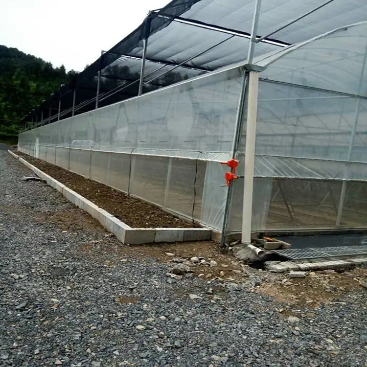 浙江淳安外遮阳连栋大棚材料蔬菜钢管大棚