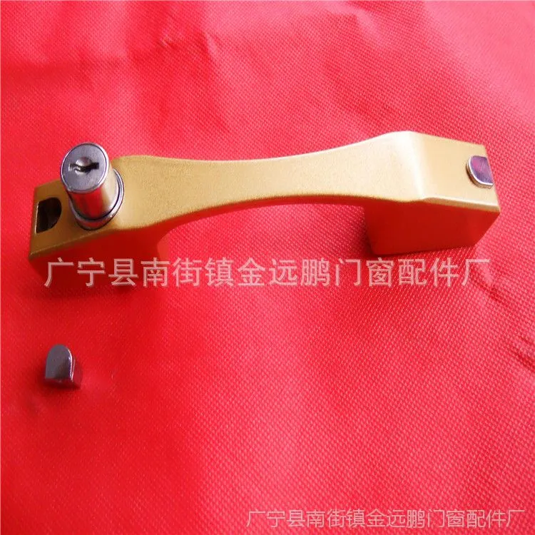 带匙外装纱窗锁