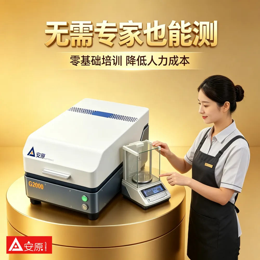 安原仪器G2000黄金真假检测仪典当行鉴定多重安全联锁加全封闭防辐射