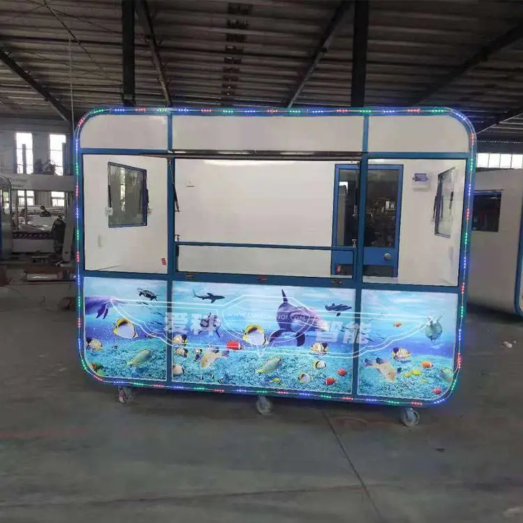 流动摆摊车 电动美食餐车 支持定制 集装箱造型店铺