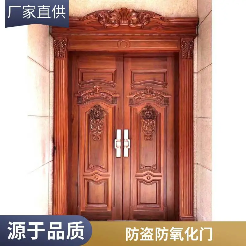 欧式双开别墅入户大门 别墅院门 可配智能锁 定制服务