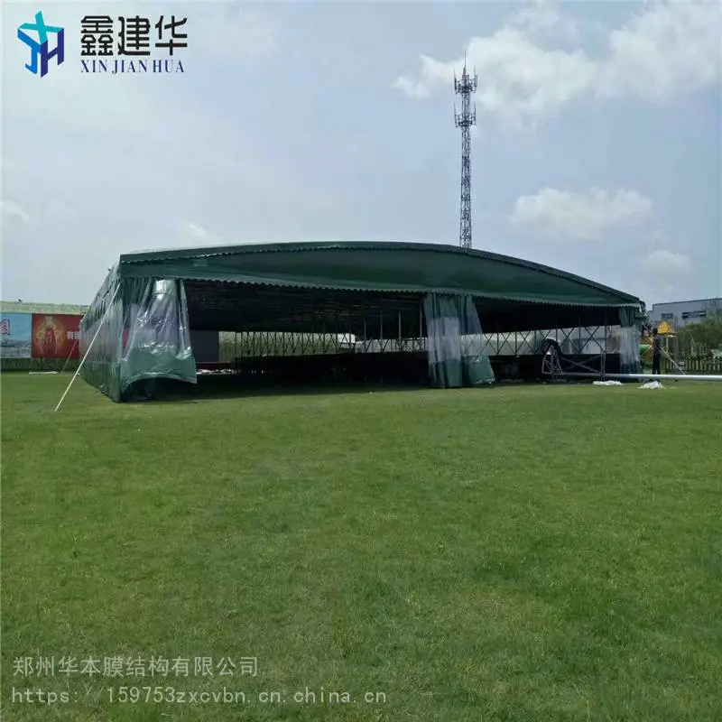 大门雨棚电动雨蓬电机调节户外临时帐篷包上门安装