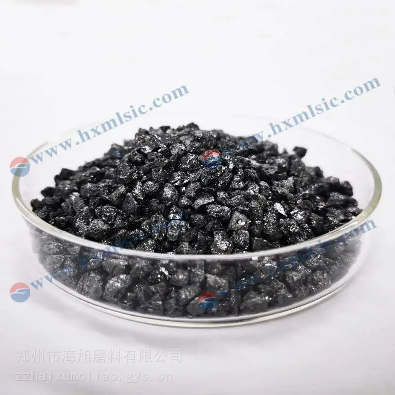 98%SiC含量黑碳化硅颗粒8-14目即1.4-2.36mm碳化硅耐火骨料