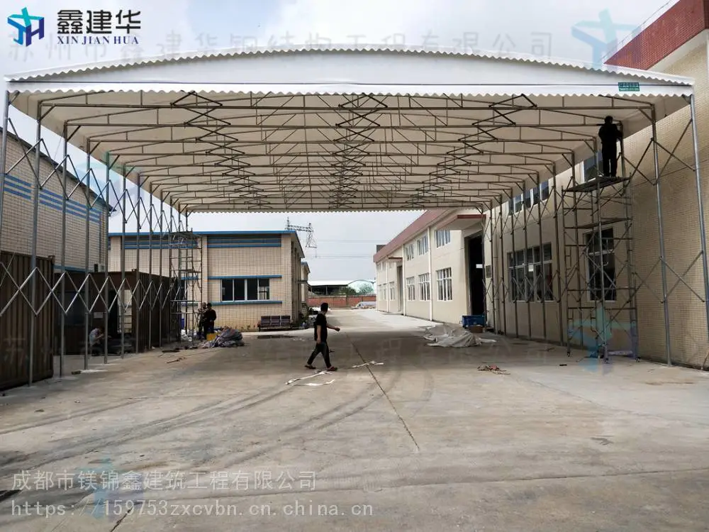 河南郑州新郑 户外临时推拉棚 大型移动棚 售后