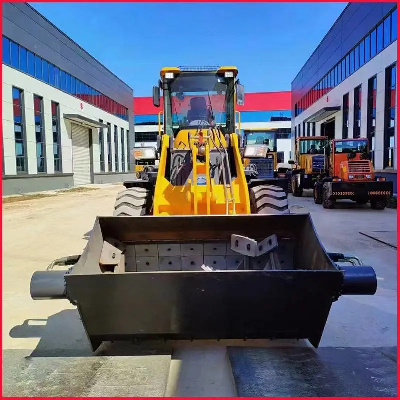 940装载机搅拌斗A1立方下开口叶片式搅拌铲车性能