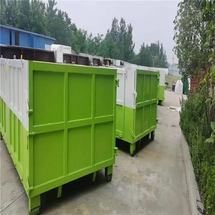 六盘水小型钩臂垃圾车 建筑垃圾箱图片
