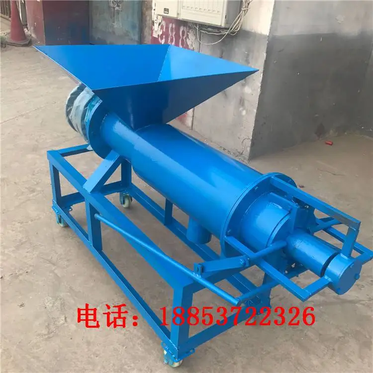 淄博粪便干湿分离机热镀锌材质猪粪处理设备粪便干湿分离机