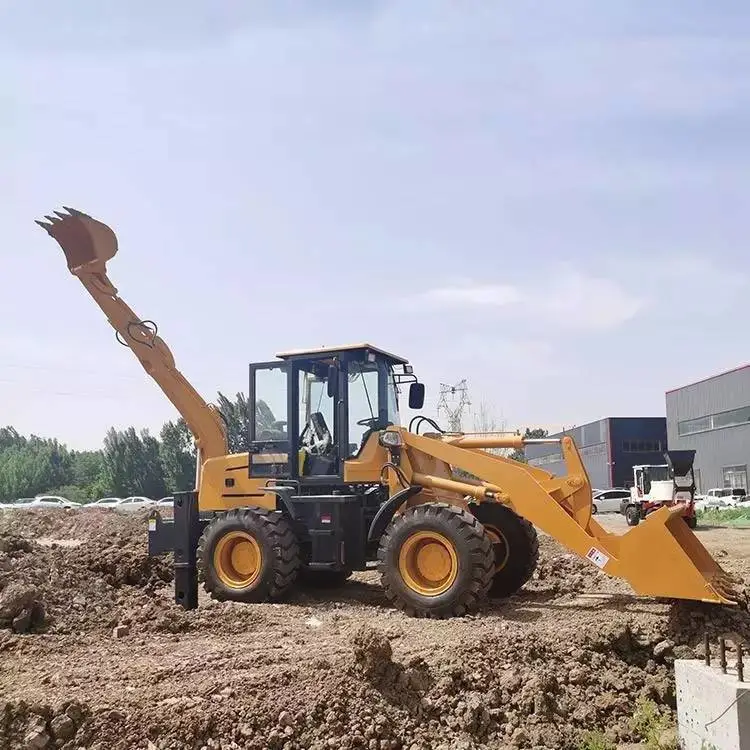 两头忙挖掘装载机小型铲车家用工程前挖后铲挖机